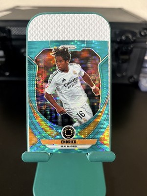 2025 Panini Prizm FIFA Club World Cup Endrick Teal Pulsar # d/25 Real Madrid