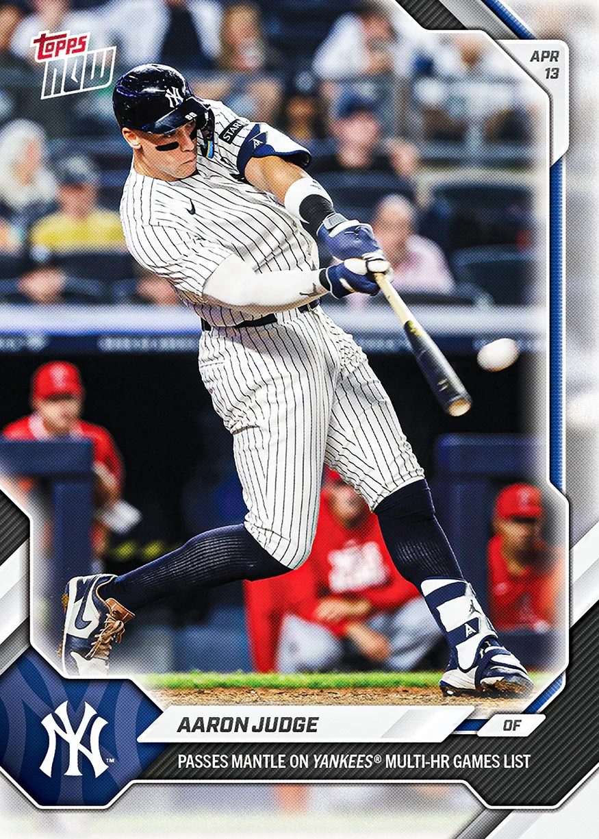 2026 Topps Now Card 79 Aaron Judge Passes Mantle All Time List-25 Cents Shipping