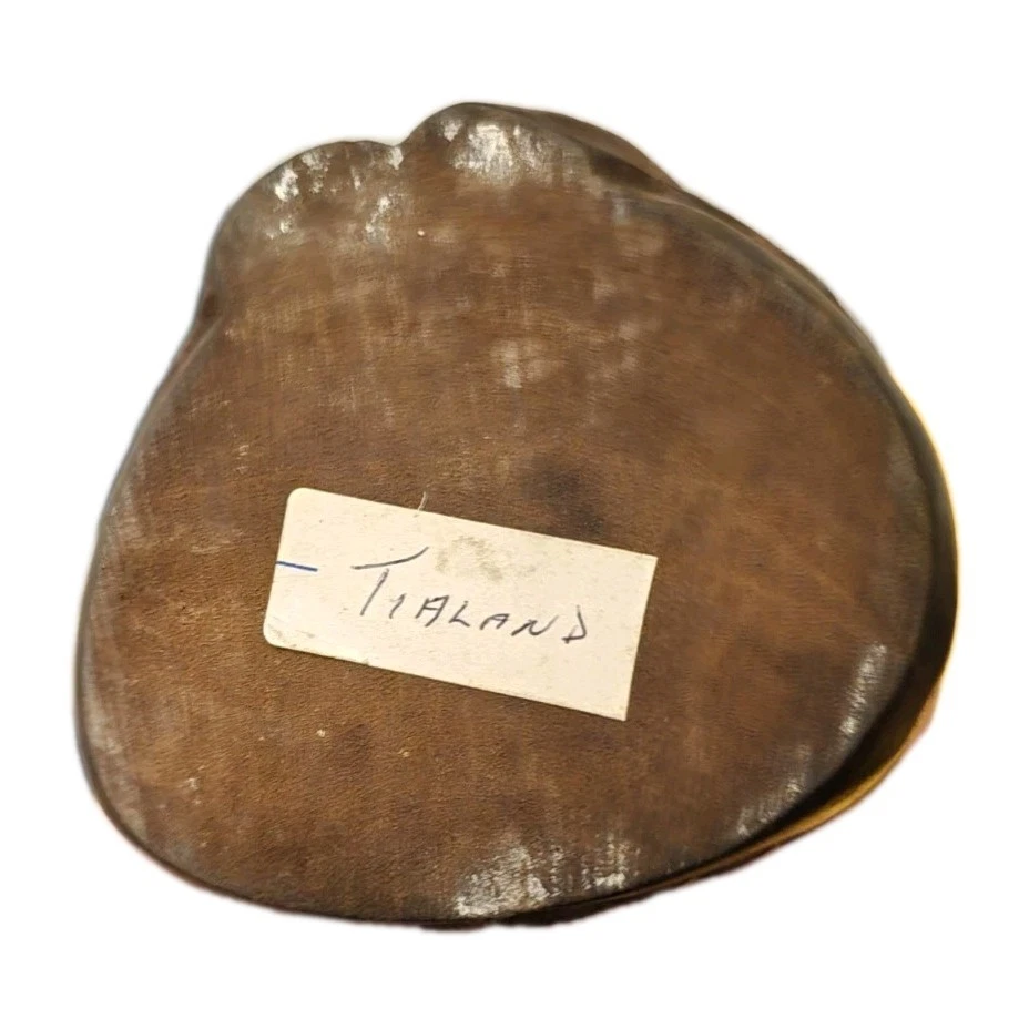 Estatuilla estatua de mujer de madera tallada a mano tailandesa - Madera de teca Tailandia arte asiático Foto 2 de 4