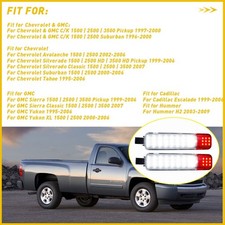 Pair Led Door Courtesy Light For Chevy Silverado Suburban Tahoe Gmc Sierra Yukon