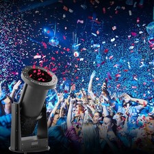 DMX Control Digital Confetti Cannon With Remote, LED Confetti Machine For Party