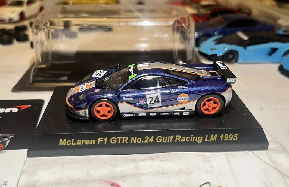 Kyosho 1/64 BMW McLaren F1 GTR Colección Nº24 Gulf Racing Le Mans 1995 Foto 3 de 4