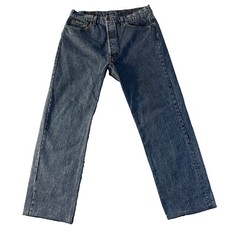 Levi's 501 38x32 Fits 38x30 Dark Wash Button Fly Made in USA
