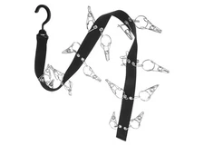 Travel Clothesline Portable Retractable Clothesline With 12pcs Clothespins For I