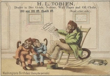 Dry Goods Dealer in Dry Goods Vintage Trade Card