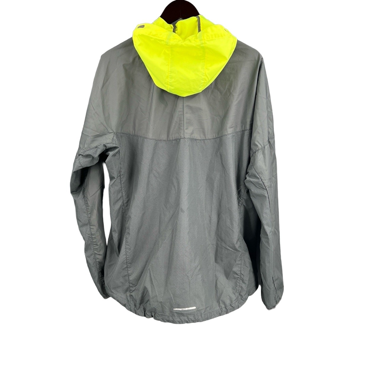 SACAI X NIKE Giacca leggera Nike grigia dettagli riflettenti giacca a vento con cappuccio zip grande