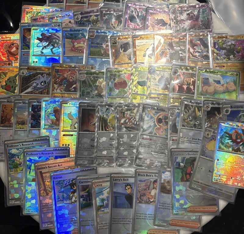 Pokemon Prismatic Evolution Pokeball Holo Lot 57 No Duplicates TCG NM