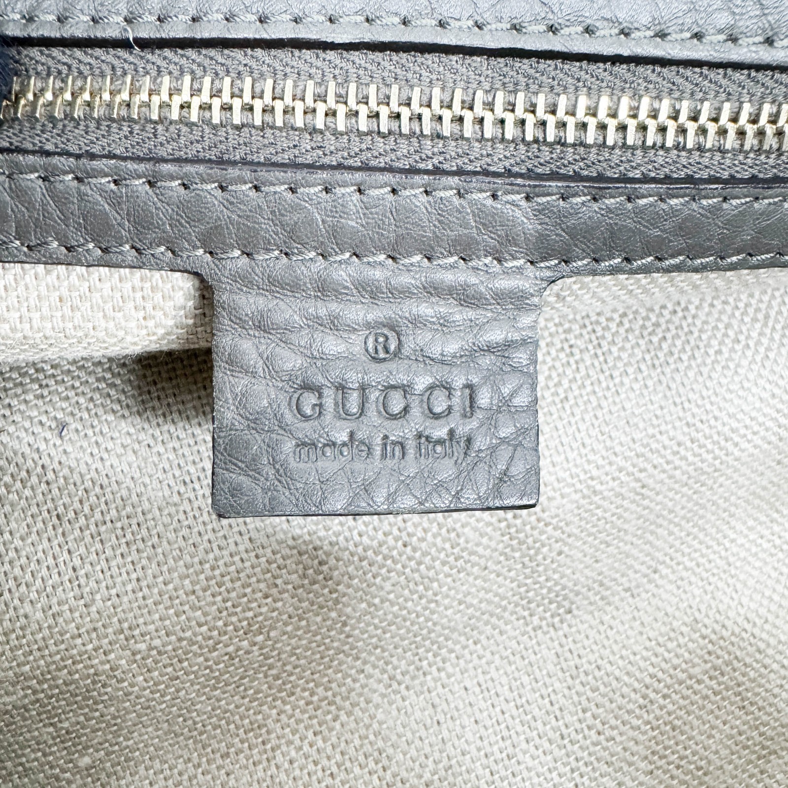 GUCCI Stirrup Brown Python Embossed Leather Shoul… - image 17