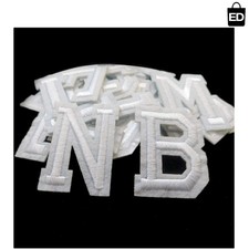 Embroidered Alphabet Letter Patches - 52 Pieces for Custom Garment Applications