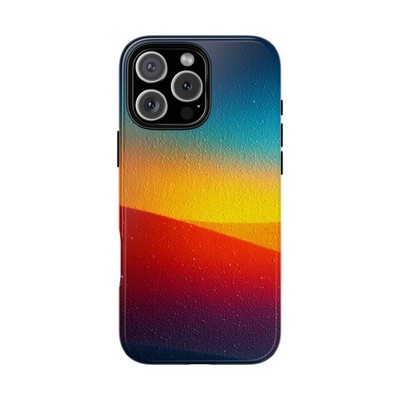 Gradient Grainy Red Yellow Phone Cover Tough Case | Lifetime Warranty