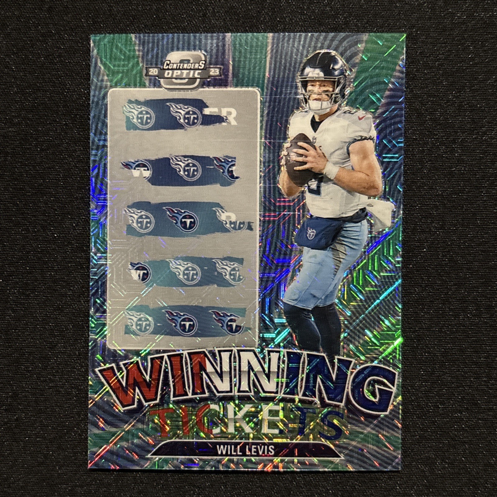 Will Levis Panini Contenders Optic Winning Tickets #WT10 Red White Blue