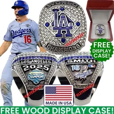 2025 WILL SMITH LA LOS ANGELES DODGERS WORLD SERIES CHAMPIONSHIP RING & BOX
