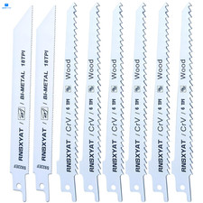 8PCS Reciprocating Saw Blades for Wood Pruning, Including Premium 6Pcs White