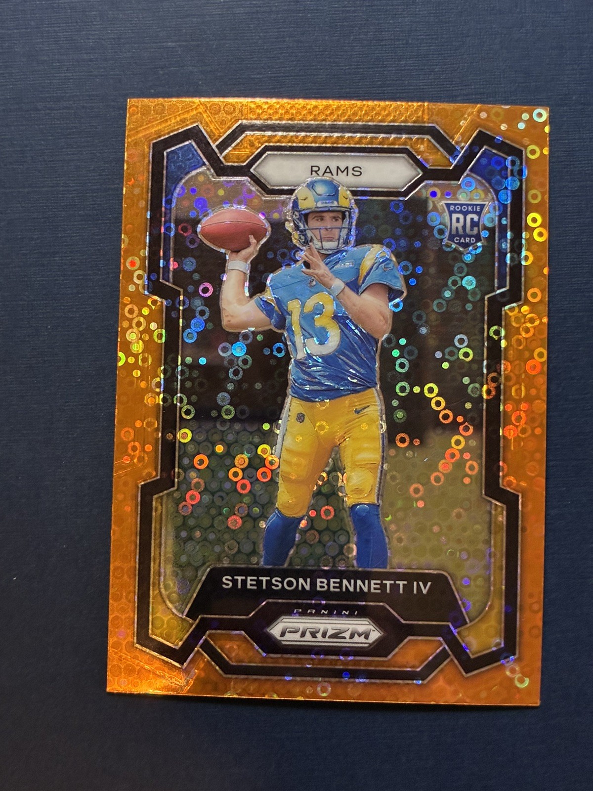 2023 PRIZM ORANGE DISCO STETSON BENNETT IV Rookie #358 RC RAMS