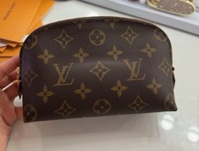 Louis Vuitton Cosmetic Pouch Brown Canvas Monogram