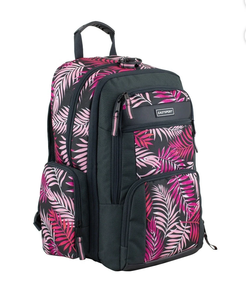 Eastsport Raptor Reciclado 19", Mochila Expandible Gris, Rosa Palma Nueva Foto 4 de 4