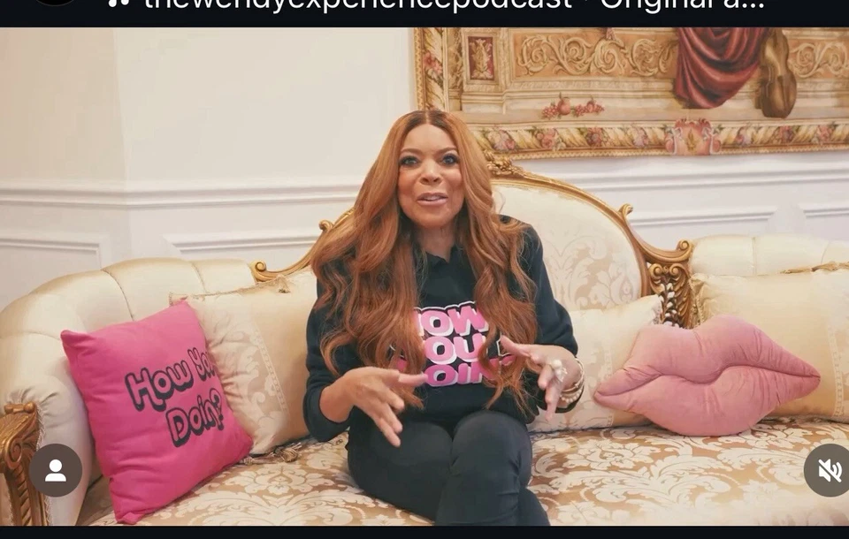 Wendy Williams 体验播客脱口秀连帽衫 XL“How You Doin?”罕见 — 第 3/4 张图片