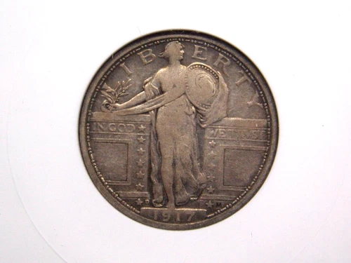 1917 "D" Standing Liberty SILVER Quarter *TYPE 1* 25c ANACS VF30 #479 Very Fine