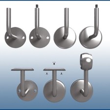 Handlaufträger Wand Konsole EDELSTAHL Handlauf Halter Fußlauf Rohr