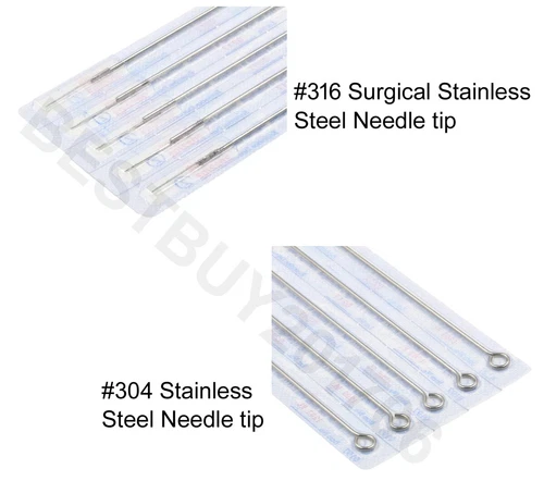 100pcs Mixed Assorted Tattoo Needles 10 Sizes-3 5 7 9RL 5 7 9RS 5 7 9M1 image 3