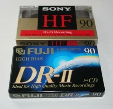 New Cassette Lot Sony Fuji 90 Minutes High Bias    -NNX -=