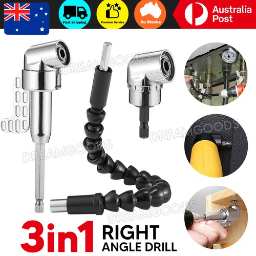 105 Degree Screw Right Angle Drill Flexible Shaft Bits Screwdriver Bit ...