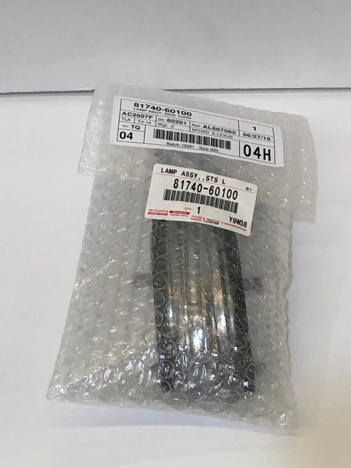 LÂMPADA DE SETA ESPELHO DIANTEIRO DRIVER FÁBRICA LEXUS FABRICANTE DE EQUIPAMENTO ORIGINAL 2010-2021 GX460 - Imagem 2 de 3