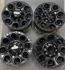 NEW TAKE OFFFord F250 F350 Super Duty 8 Lug Factory Black 20" Wheels W/ CAPS