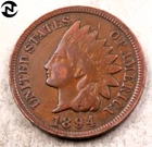 1894 Indian Head Penny Cent ~ Very Fine (VF) ~ Better Date! (I146)