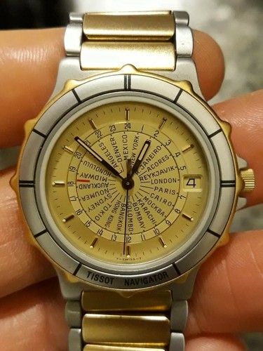 TISSOT NAVIGATOR WORLDTIME ANNI '70-80 | eBay