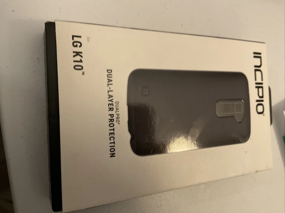 Nueva Funda Protectora Doble Capa Incipio DualPro para LG K10 - Negra Foto 2 de 4