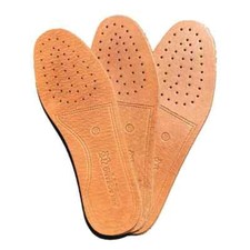 1Pair Breathable Leather Shoe Insoles Mens choice of size
