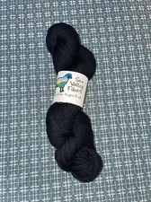 Sun Valley Fibers Yarn Skeins New Onyx 100% Bluefaced Leister (BFL) Superwash