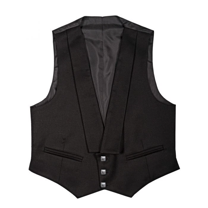 Ex-Hire Black Prince Charlie Jacket& Waistcoat made in Scotland, 14oz wool £99 - Image 2 of 4