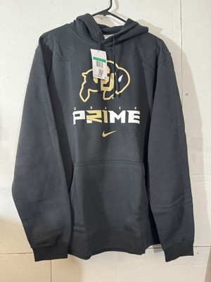 Colorado Buffs Nike Coach Prime Pullover BLK Hoodie/snapback Hat Men Size XL NWT