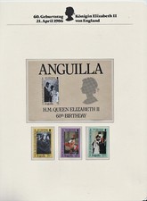 Znaczki 60. urodziny, 21.04.1966 Królowa Elżbieta II z Anglii, Antigua