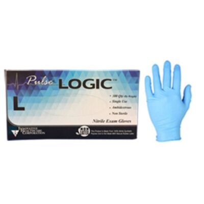 Pulse Logic Nitrile Exam Gloves, Large, 300/box, Powder-Free