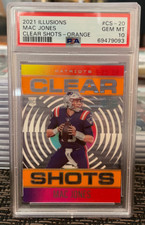 2021 Panini Illusions Clear Shots Orange #20 Mac Jones PSA 10 Gem Mint RC