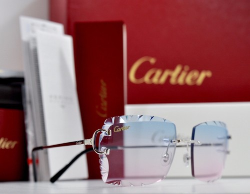 New Cartier rimless sunglasses fred 