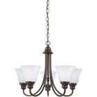Sea Gull Windgate 5 Light 20 inch Chandelier, Heirloom Bronze, 35940-782