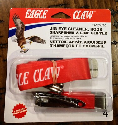 Eagle Claw Jig Eye Cleaner & Line Clipper-3 Pc Kit-Brand Brand New