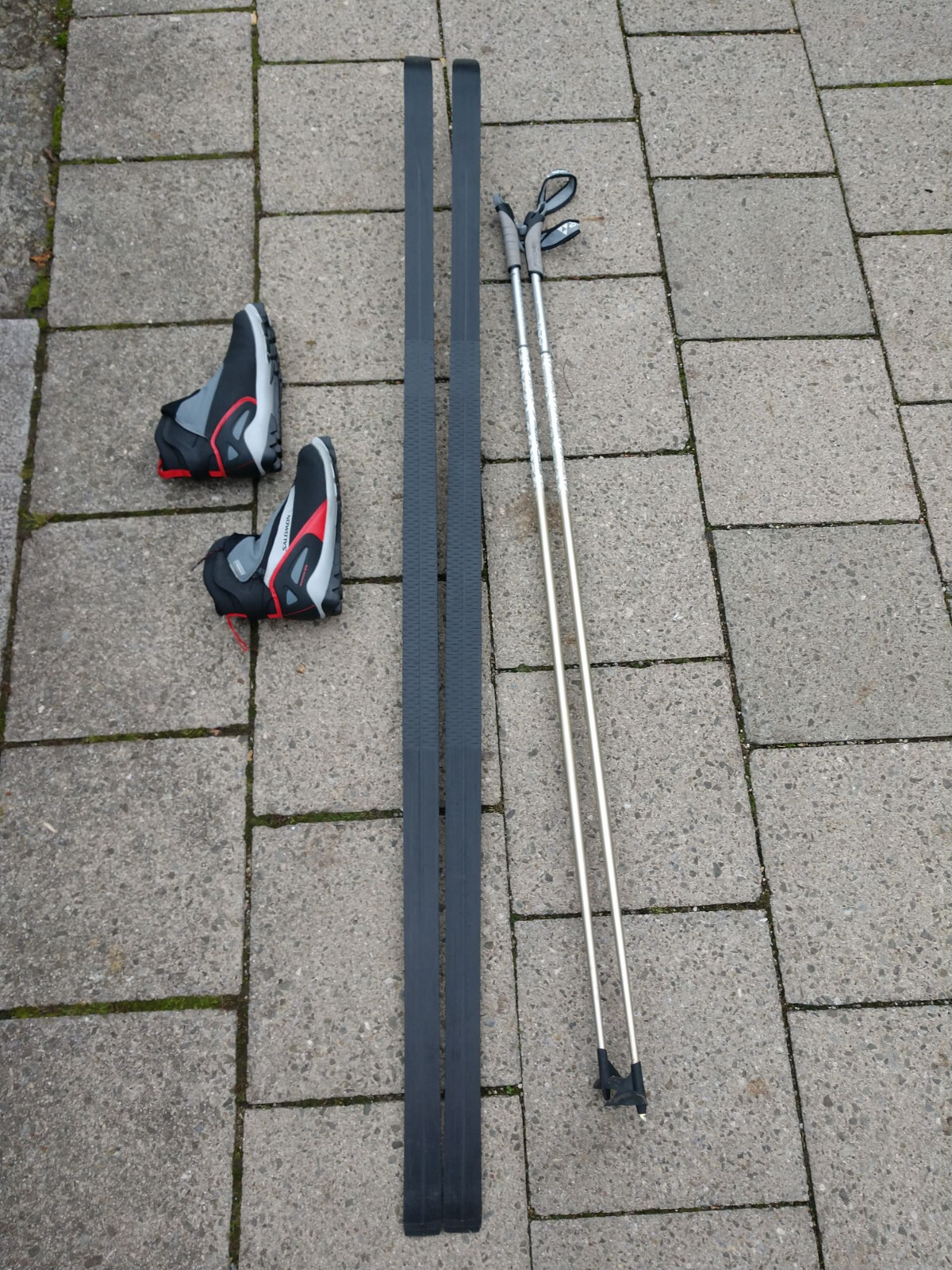 Set sci di fondo Fischer 184 cm Salomon 43 SNS profilo sci di fondo 145 cm 180 190 XL