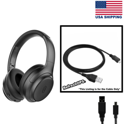 TaoTronics TT-BH060 Wireless Headphones USB Cable Transfer Cord Replacement 