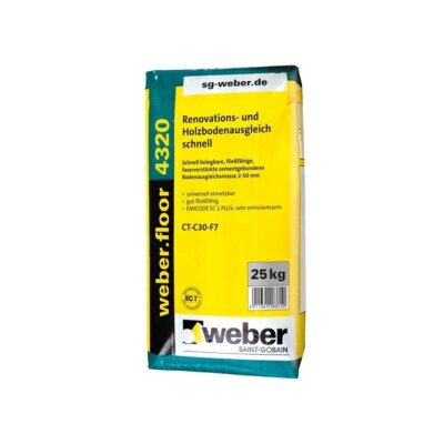 (1,76 /kg) weber.floor 4320 faserarmierter Ausgleich 355720 Holzbodenspachtel