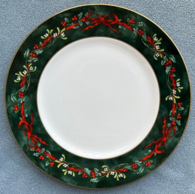 【 WORCESTER】HOLLY RIBBONS　ガトープレート ROYAL WORCESTER】HOLLY RIBBONSガトープレート