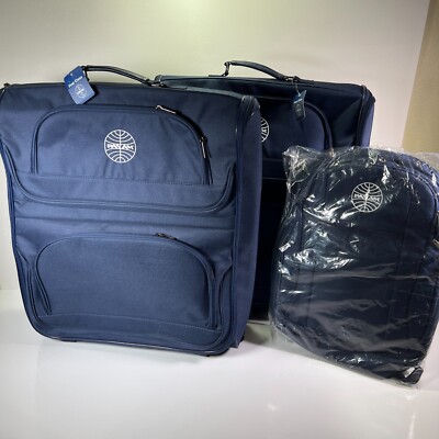 Pan Am First Class Airline Carry All Rolling Suitcase Luggage