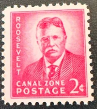 Canal Zone Stamps #138 MNH OG 2c Teddy Roosevelt