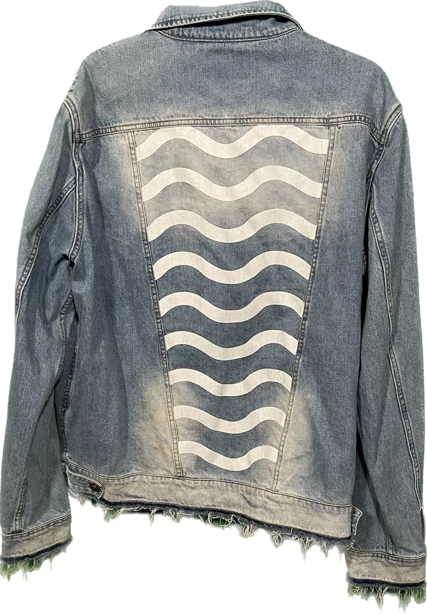 Off white spray denim jacket 2025