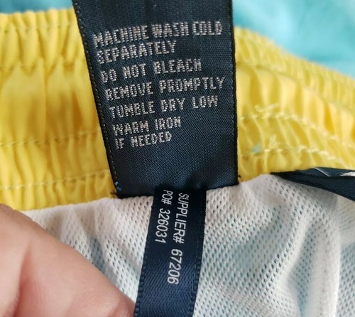 Baúles de baño Polo Ralph Lauren para hombre talla XL cordón elástico malla corta en buen estado - Imagen 10 de 11