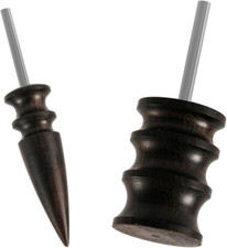 2Pcs Leather Burnishing Bits Tool Rotary, 2 Styles Edge Burnisher Polished Head